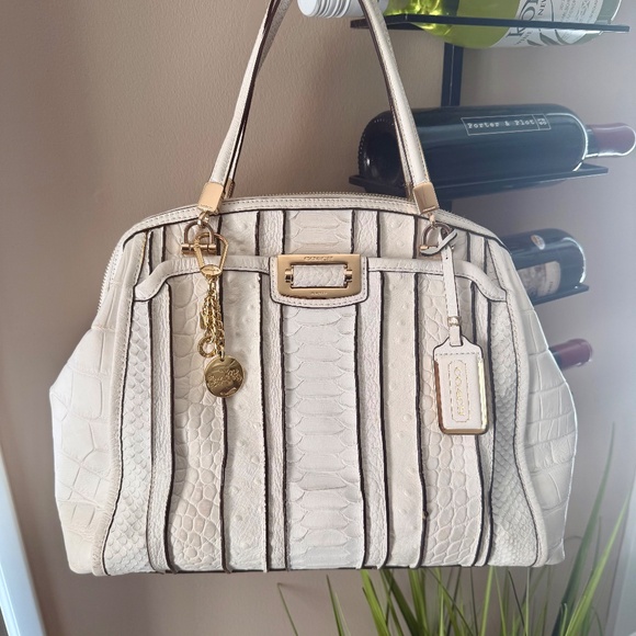 Coach Genuine Python Leather Satchel | Discontinued Exotic | Excellent Condition - Picture 14 of 16